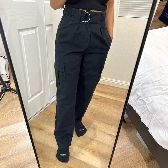 TOPSHOP D-RING UTILITY TROUSERS - Picture 3 of 11